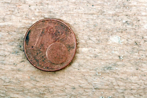 生锈的欧元硬币 — 图库照片