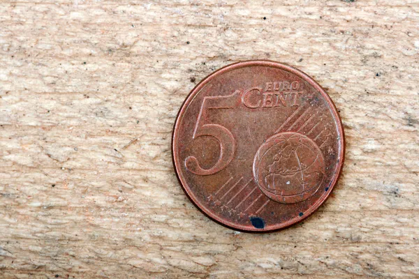 Монети іржавий євро — стокове фото
