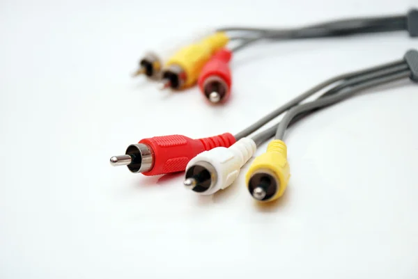 Câbles audio vidéo, concept technologique — Photo
