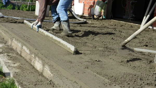 Concreting the floor — Stock Photo, Image