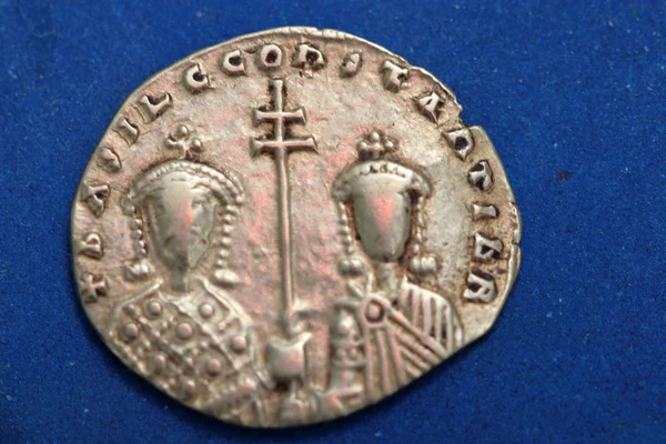 Rzadkie monety, Konstantyn i helene — Zdjęcie stockowe