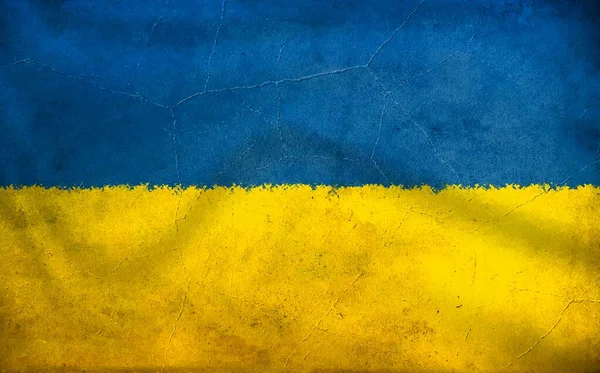 Флаг Украины Старым Винтажным Фотоэффектом — стоковое фото