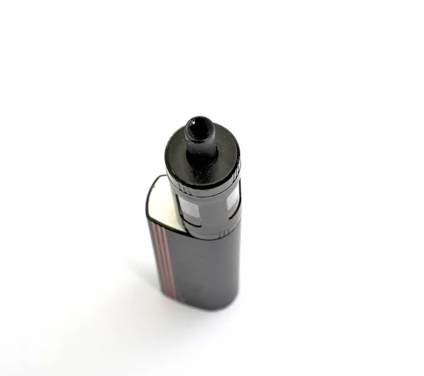 Συσκευή Ατμίσματος Ηλεκτρονικό Τσιγάρο Λευκό Φόντο — Φωτογραφία Αρχείου