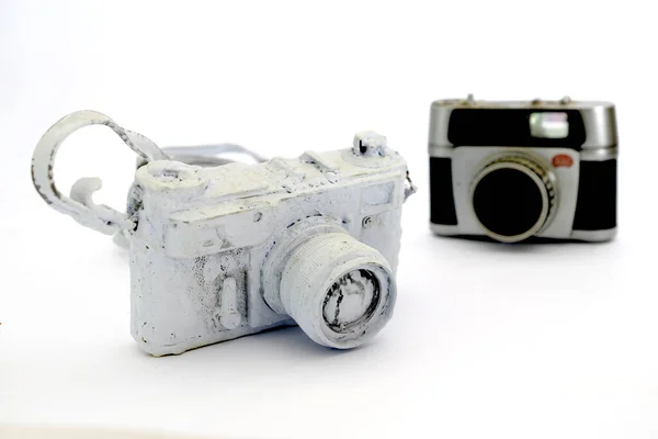 Old Camera Painted Wall Paint Color — 스톡 사진