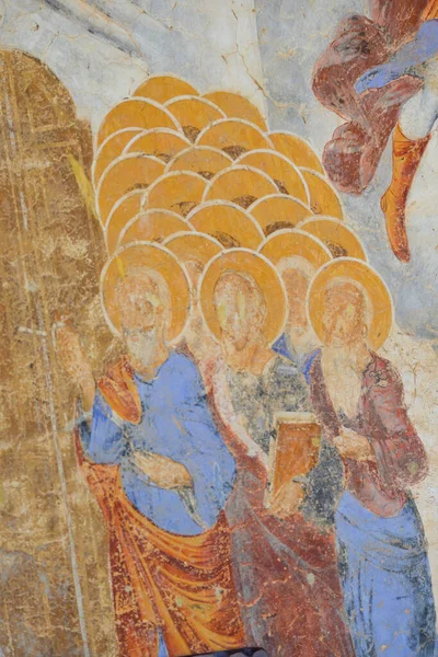 Frescos Monasterio Ortodoxo San Jorge Victorioso Rajchica Macedonia — Foto de Stock