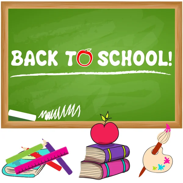 Cute back to school illustration — Stock Vector