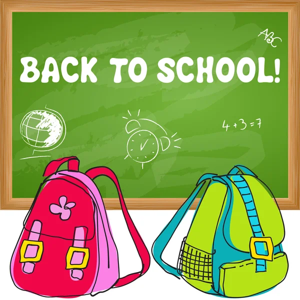 Cute back to school illustration Stock Vector