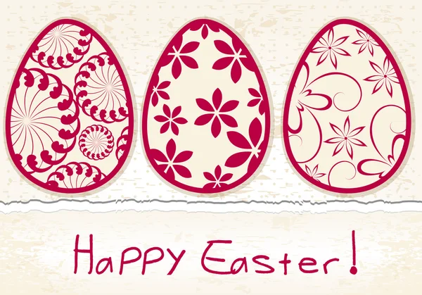 Beautiful Easter eggs illustration — Stock Vector