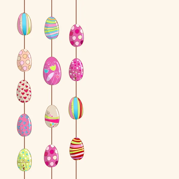 Lindos huevos de Pascua ilustración — Archivo Imágenes Vectoriales