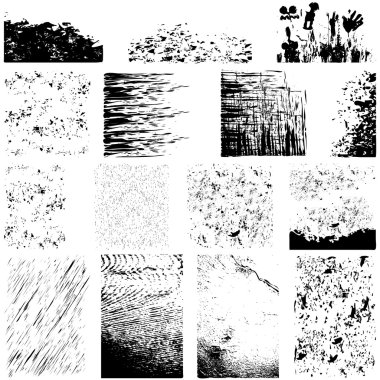 grunge textures büyük set