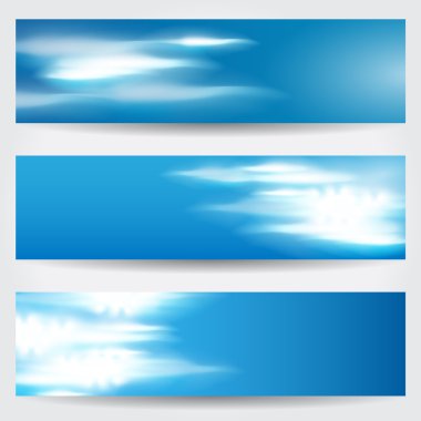 güzel gökyüzü banner koymak