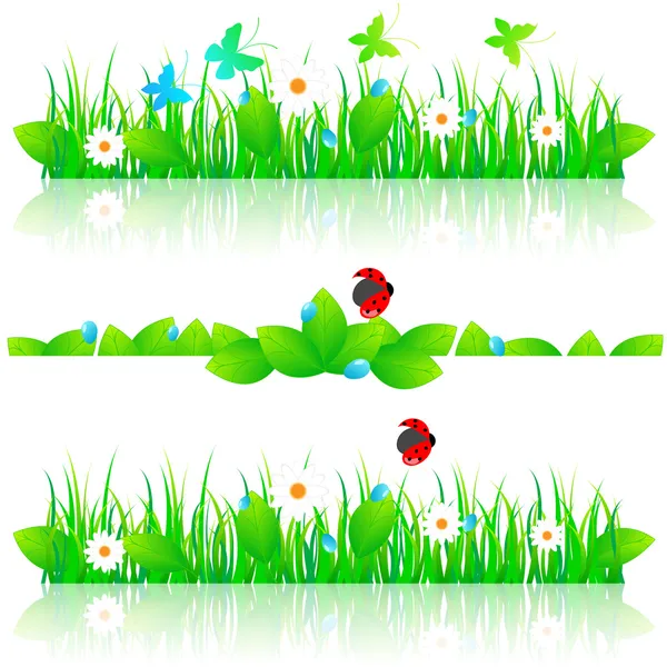 Grass set — Stock Vector