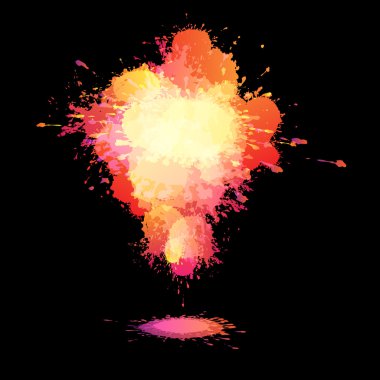 Grunge splash konuşma balonu