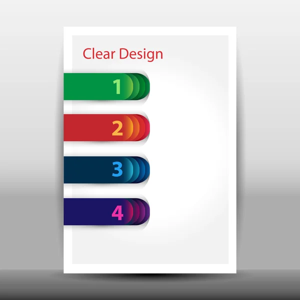 Illustration du modèle de design moderne avec des options — Image vectorielle