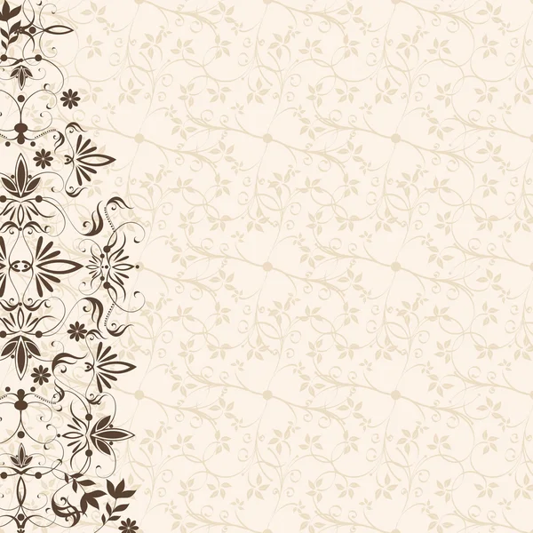 Vintage floral achtergrond — Stockvector