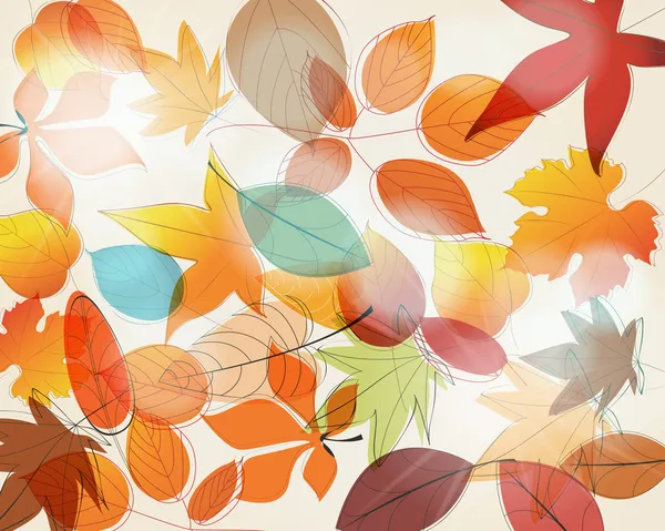 Lindo otoño ilustración — Vector de stock