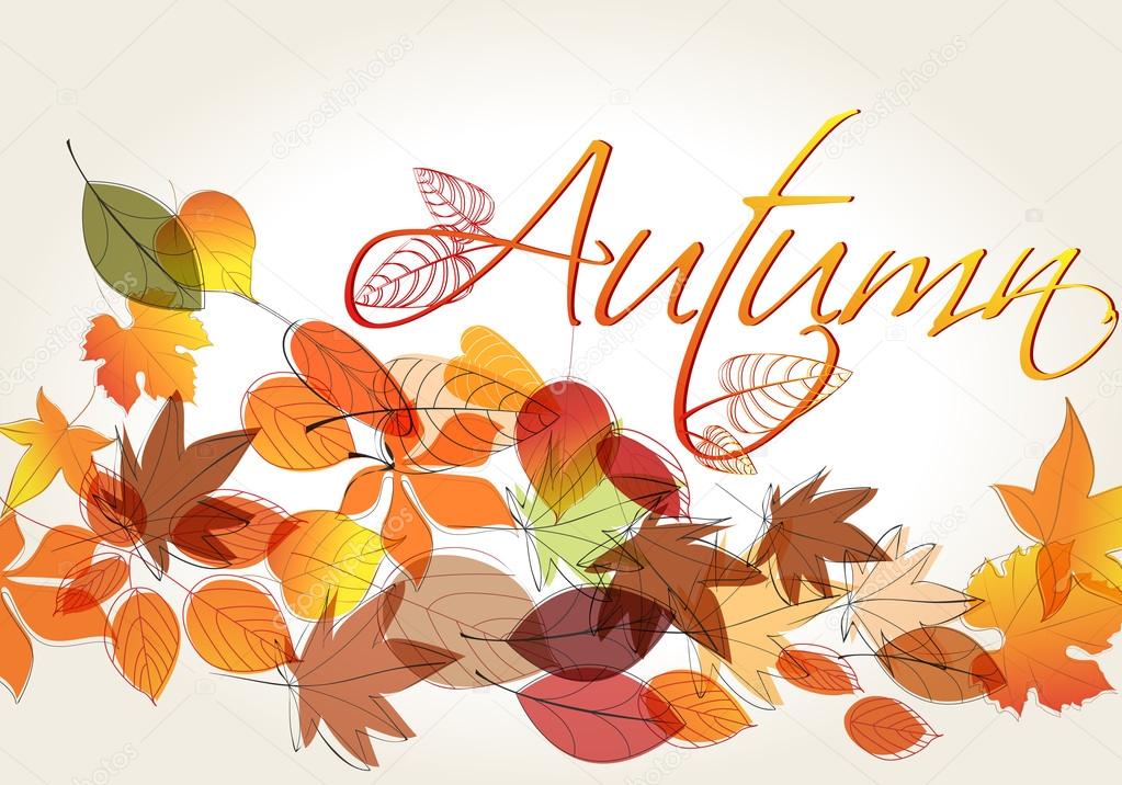 Cute autumn illustration