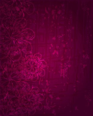 Vintage çiçek arka plan