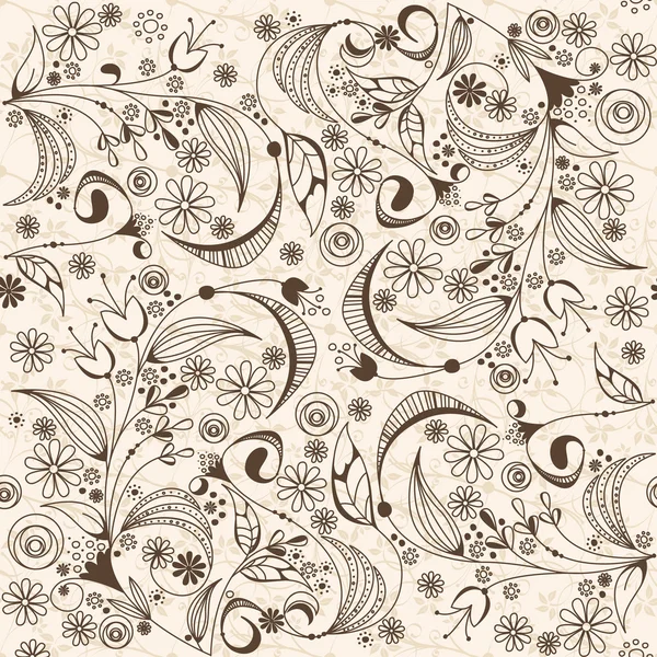 Nahtlose Vintage floralen Hintergrund — Stockvektor