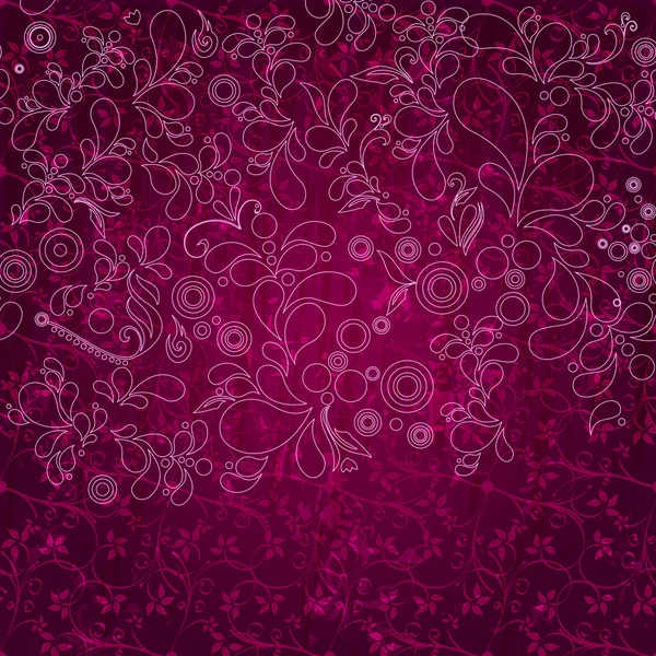 พื้นหลังดอกไม้วินเทจ — ภาพเวกเตอร์สต็อก