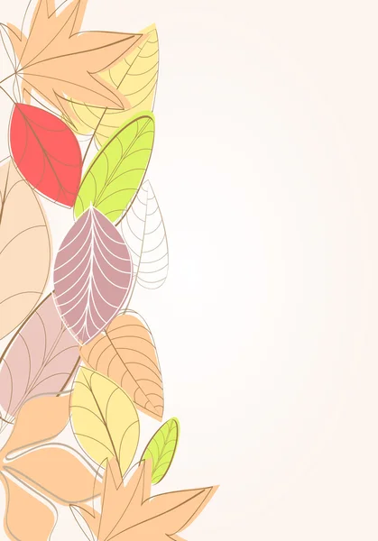 Lindo otoño ilustración — Vector de stock