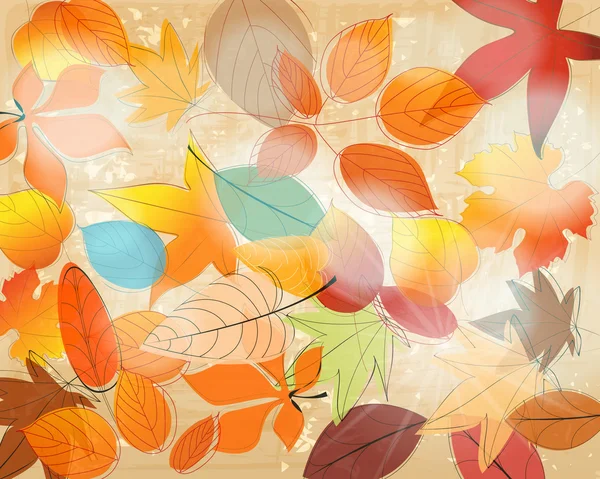 可爱的秋天图 — 图库矢量图片