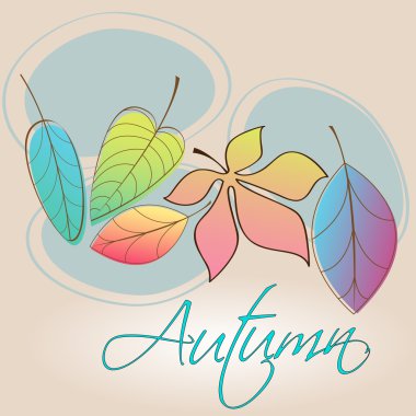 resimde sorunsuz sevimli sonbahar yaprakları