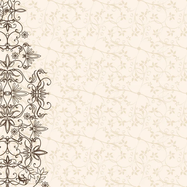 Fundo floral vintage — Vetor de Stock