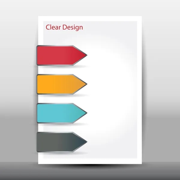 Illustratie van moderne ontwerpsjabloon — Stockvector