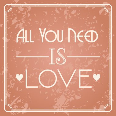 Sevgililer günü kartı illüstrasyon