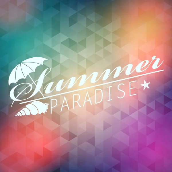 Blurred hipster summer background — Stock Vector