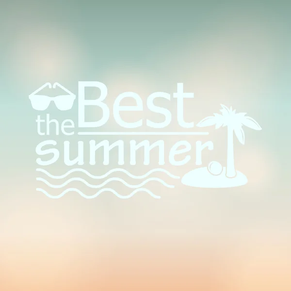 Summer background with text — Stock Vector