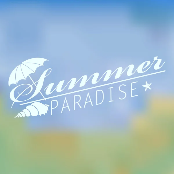 Summer background with text — Stock Vector