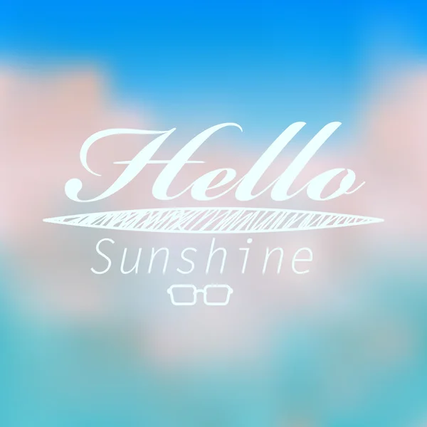 Fondo de verano con texto — Vector de stock