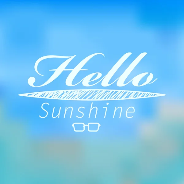 Fondo de verano con texto — Vector de stock