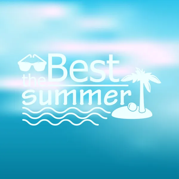 Summer background with text — Stock Vector