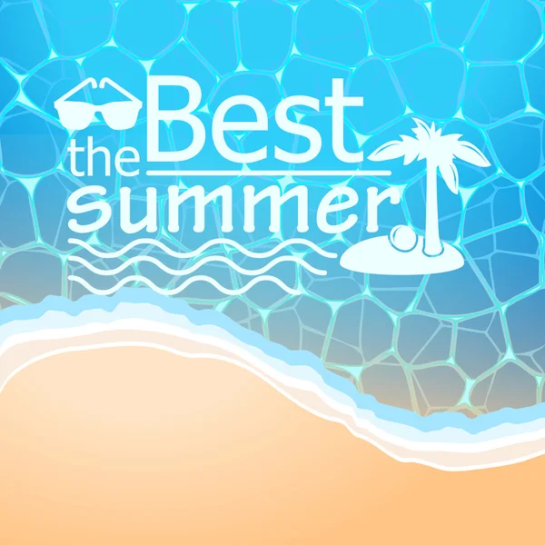 Summer background with text — Stock Vector