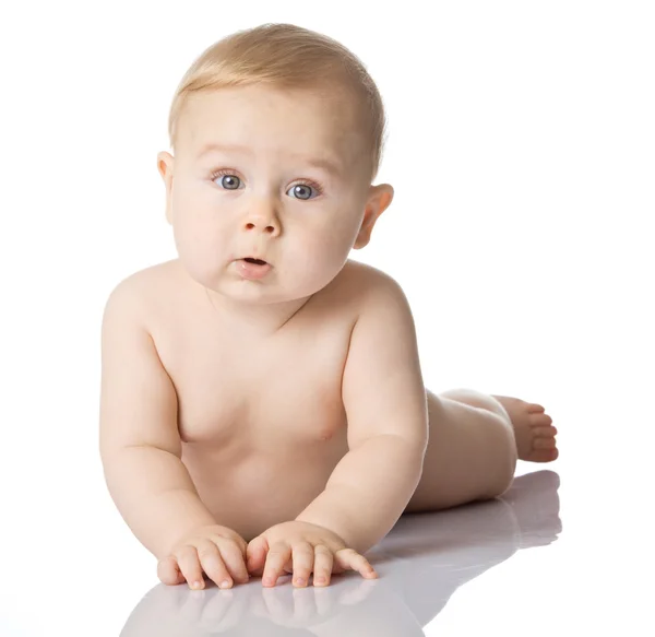 Izole erkek bebek — Stok fotoğraf