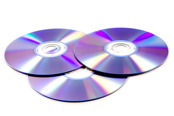 Στοίβα από cd roms. δίσκος CD & DVD σε λευκό φόντο — Φωτογραφία Αρχείου
