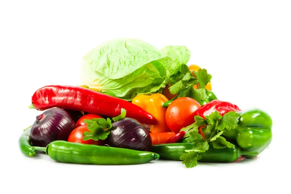 Healthy Eating. Seasonal organic raw vegetables. — Stock Photo, Image