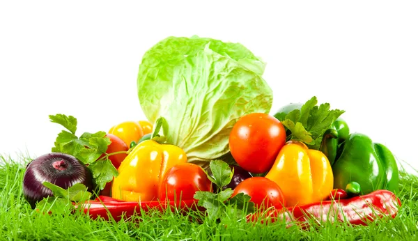 Healthy Eating. Seasonal organic raw vegetables. — Stock Photo, Image