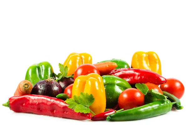 Fresh vegetable isolated on white background. Healthy Eating. S — Stock Photo, Image