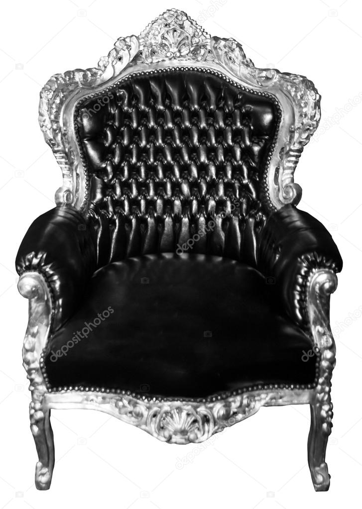 luxury armchair isolated. Vintage chair isolated
