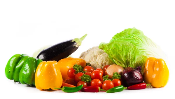 Vegetables isolated on a white background — Stock Photo, Image