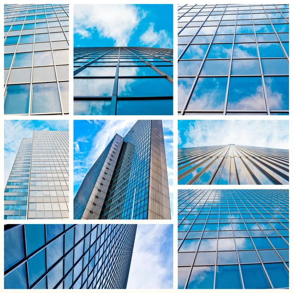 Abstract glass skyscraper. Glass wall of office buildings. moder — Stock Photo, Image