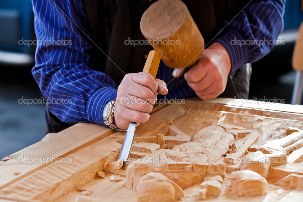 Gouge wood chisel carpenter tool. Work Of Artist. Stock Photo by ©ewastudio  25193153
