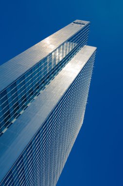 ofis binaları. gökdelenlerin modern Cam silhouettes