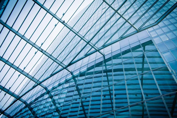 Modern glass silhouettes of skyscrapers. Business building — Stock Photo, Image