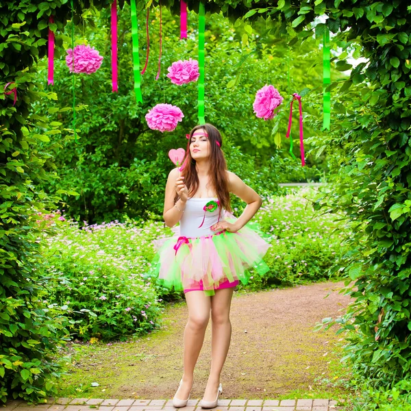 Summer girl portrait. beautiful girl. Sweet candy girl — Stock Photo, Image