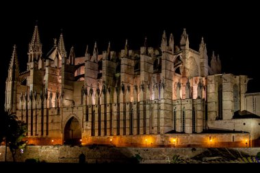 Palma de Mallorca Katedrali Gece Görüşü